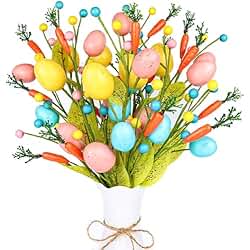 naturevibe Jute Carrots Easter Decor Set