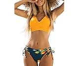 ZAFUL Women's Bikini Sets Beads Triangle Swimsuits